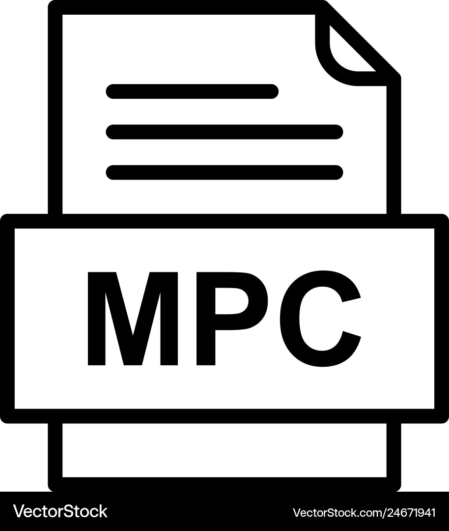 Mpc file document icon Vector Image