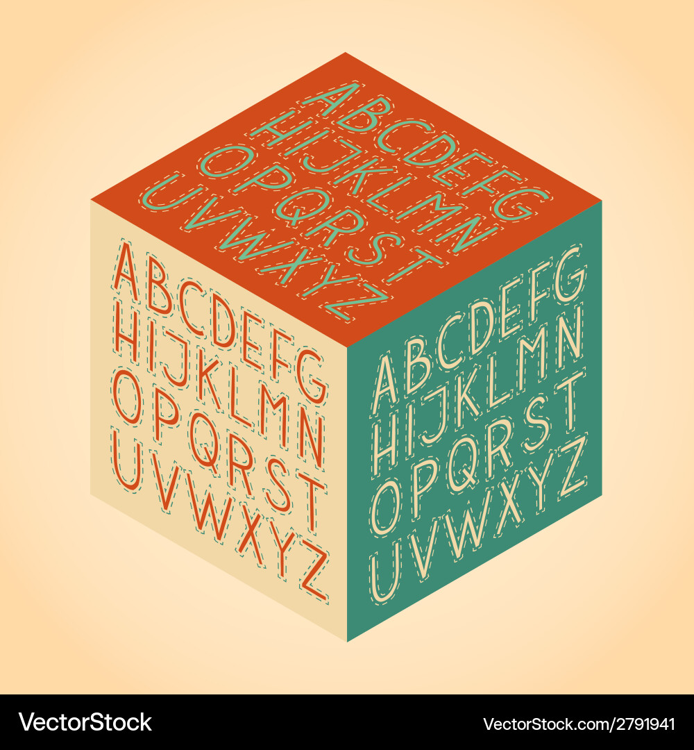 Roman alphabet Royalty Free Vector Image - VectorStock