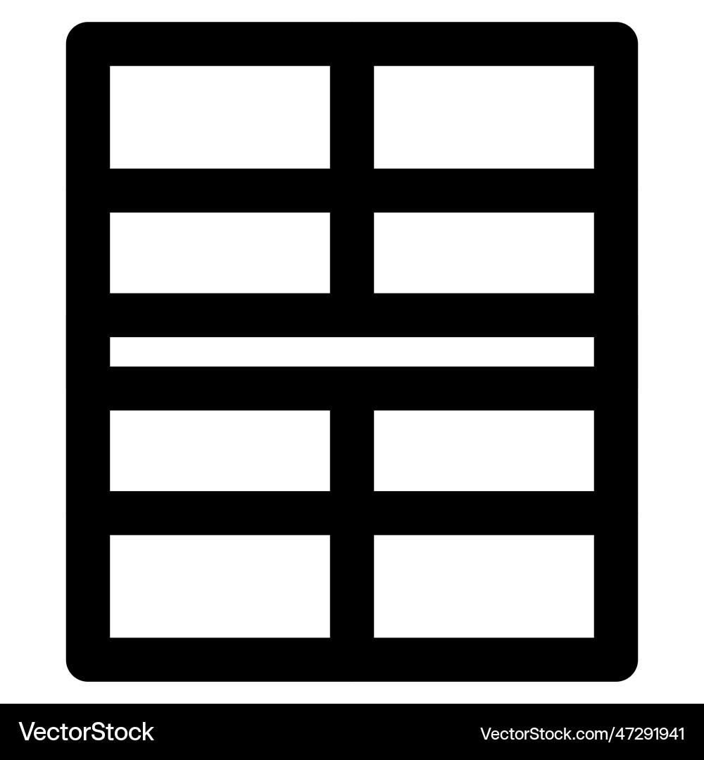 Sash window with vertical moving panels Vector Image