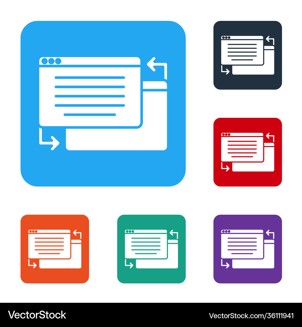 White ui or ux design icon isolated on White ui or ux design icon isolated on vector image