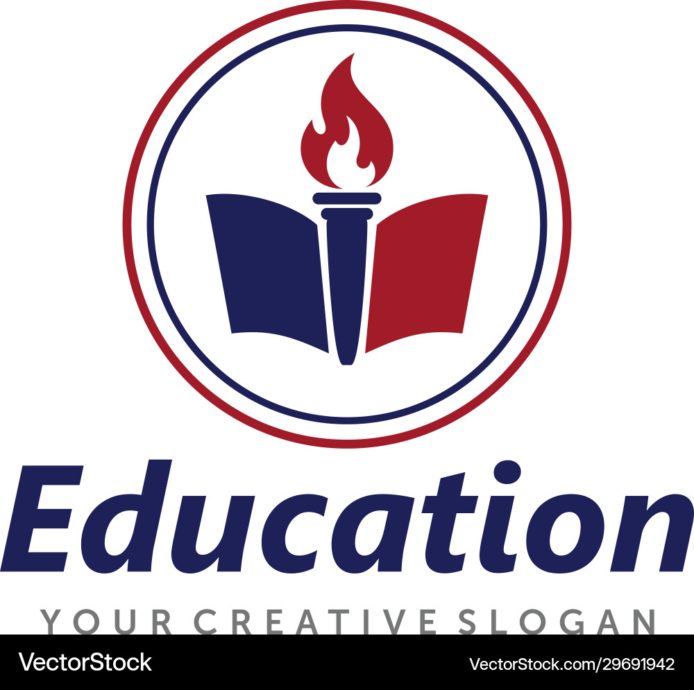 Book Education Logo Vector Image