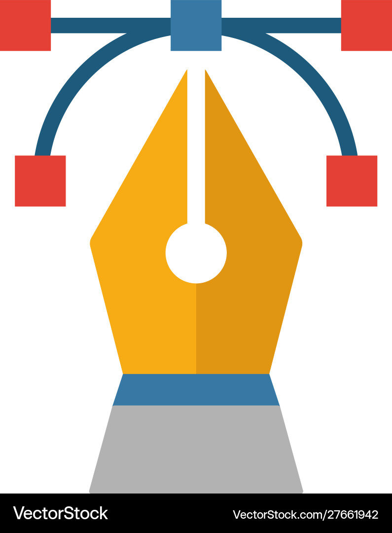 Digital art icon simple flat element from design vector image