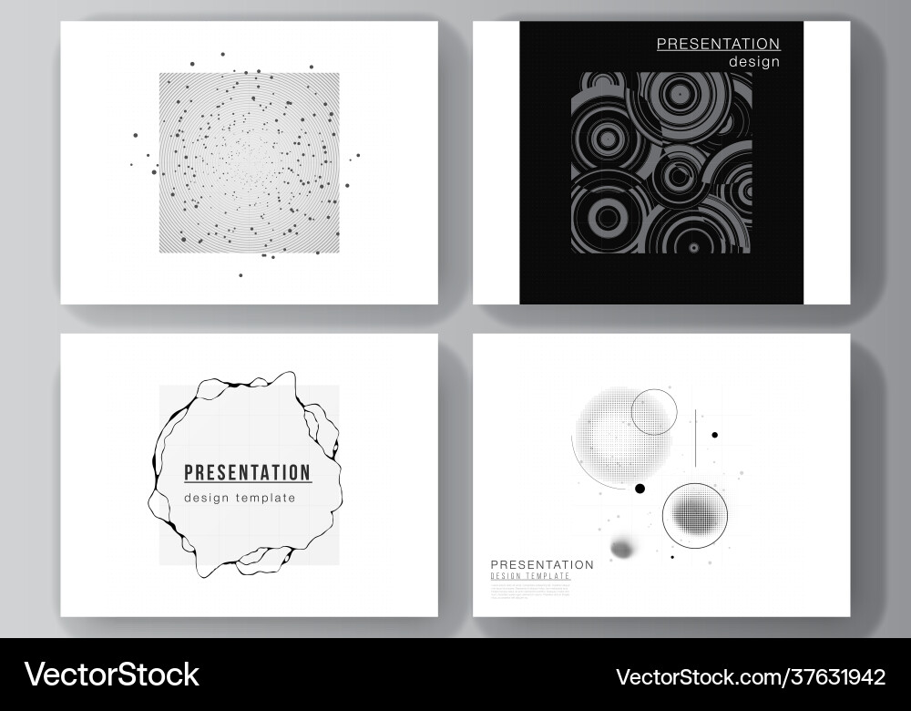 Layout presentation slides design Layout presentation slides design vector image