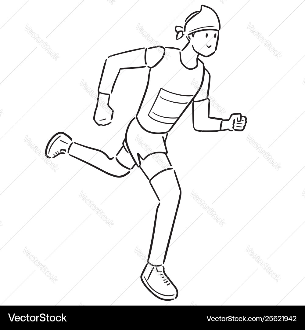Man running Man running vector image