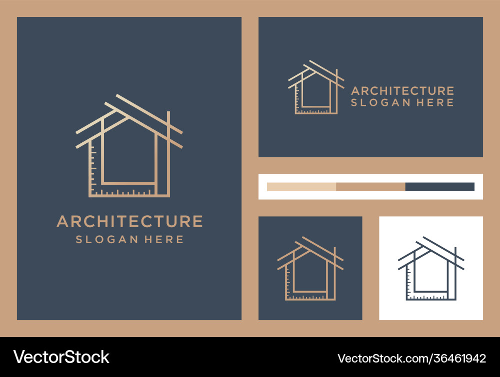 Minimalist architecture logo design premium Minimalist architecture logo design premium vector image