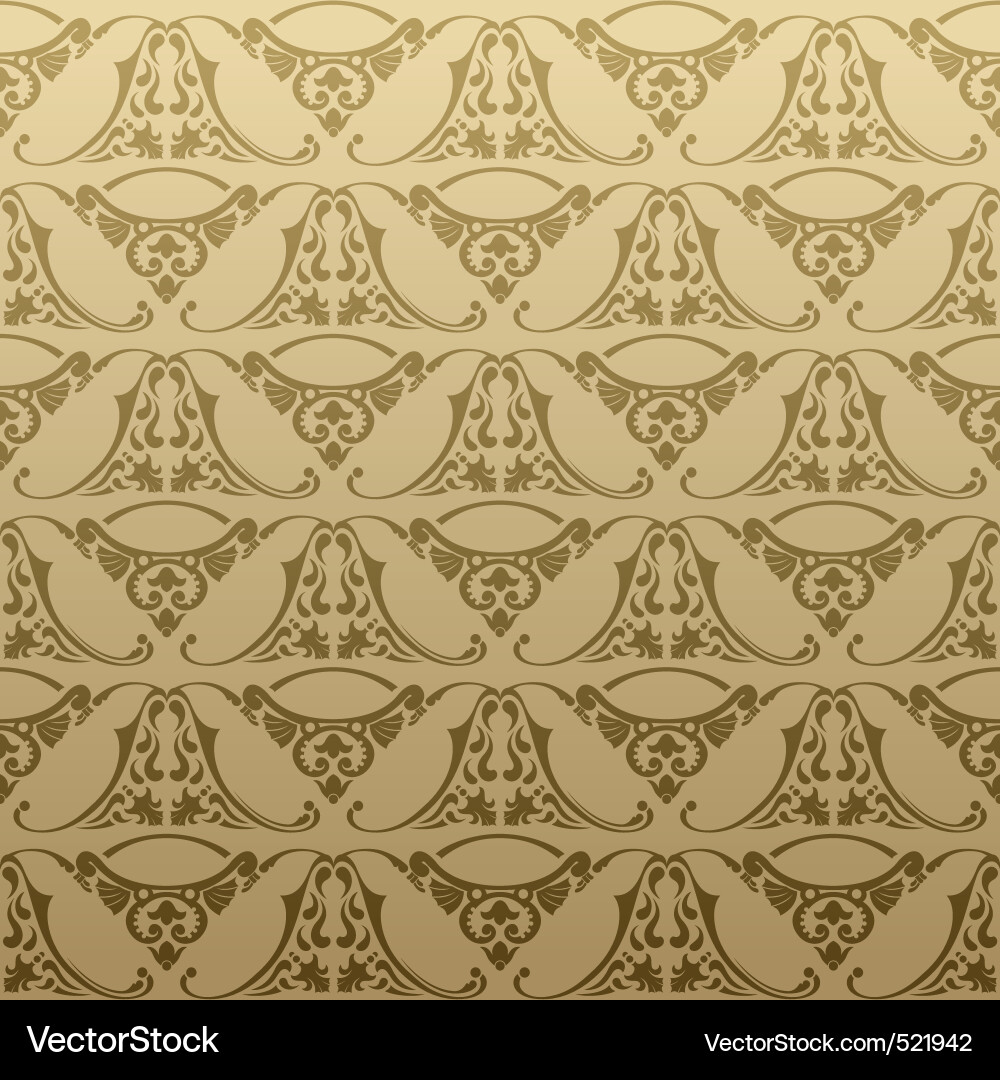 Retro Damask Pattern vector image