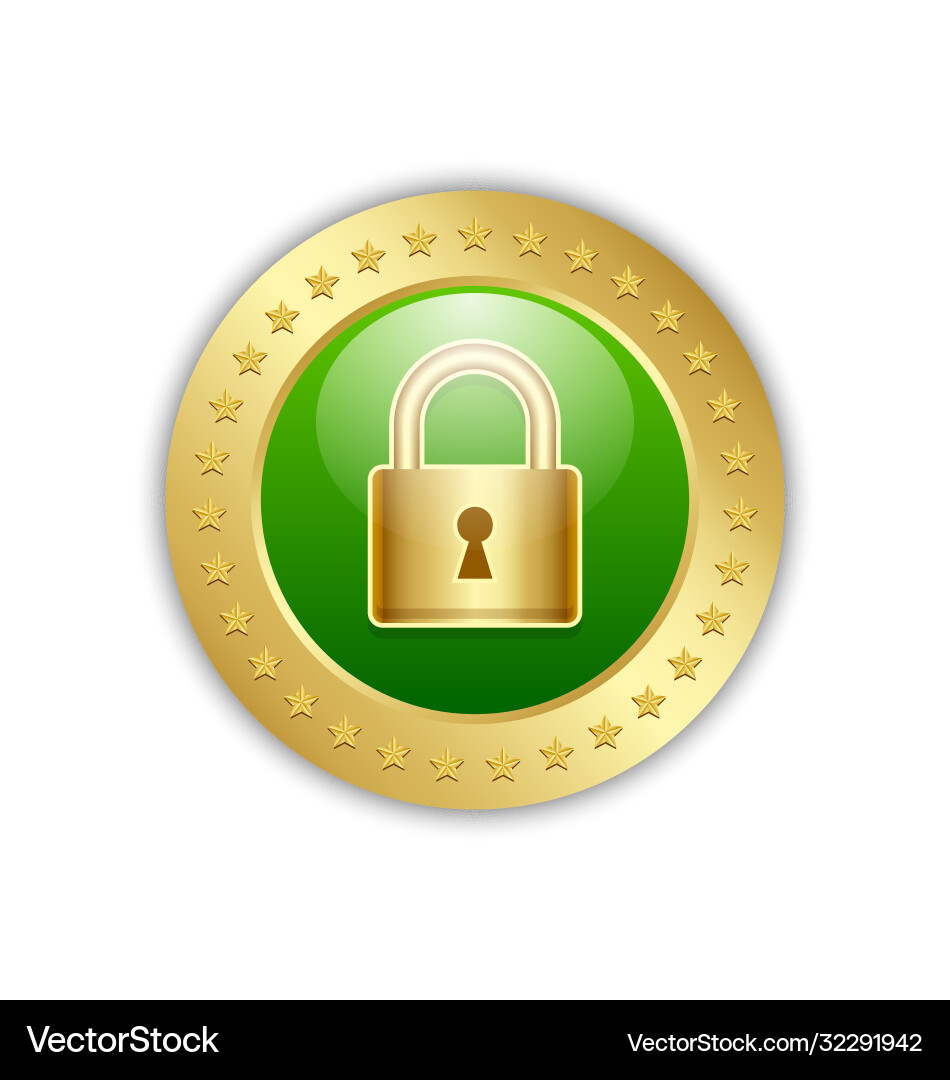 Secure transaction or connection padlock icon Secure transaction or connection padlock icon vector image