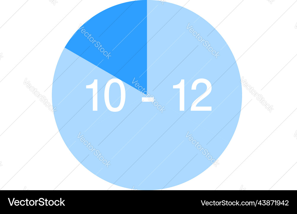 Time zone color-coded icons two hours each Vector Image