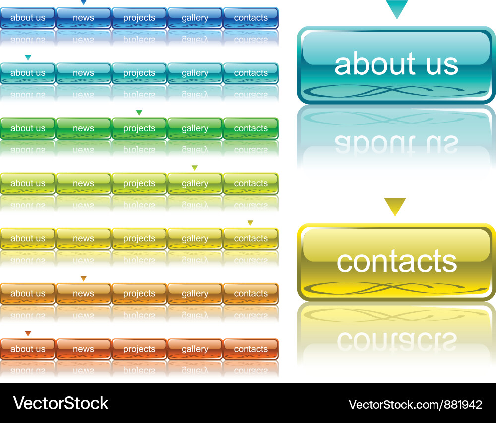 Website Navigation Interface vector image
