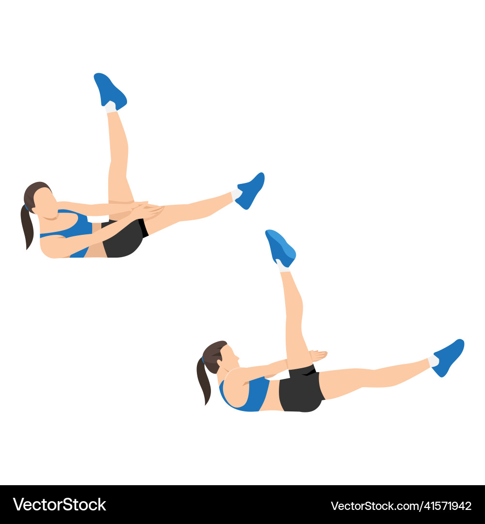 Oblique crunch with leg lift sale