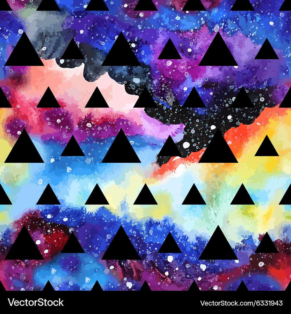 Cosmic Triangle Pattern vector image