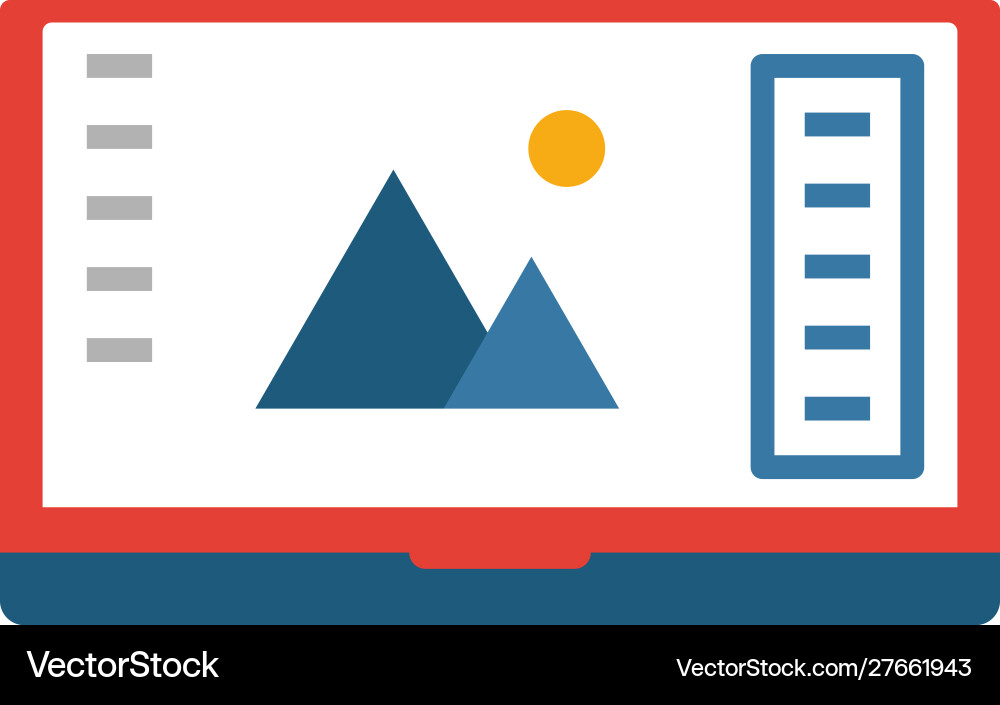 Design software icon simple flat element from Design software icon simple flat element from Vector Image