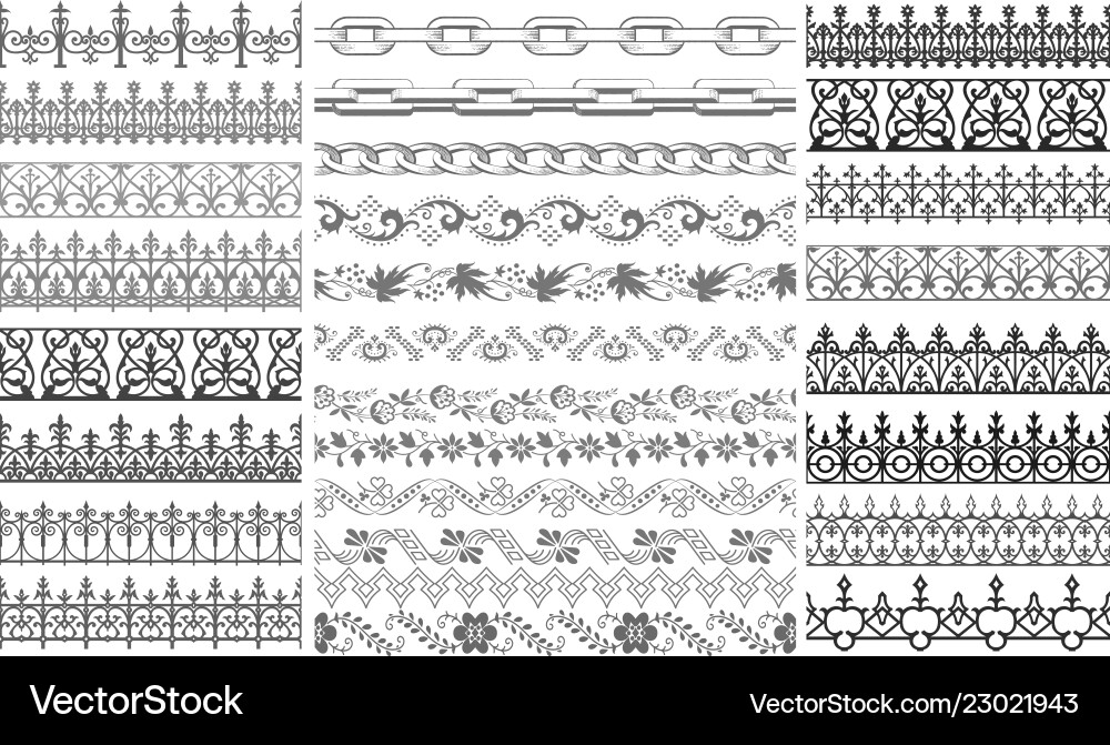 Elegant Line Patterns vector image