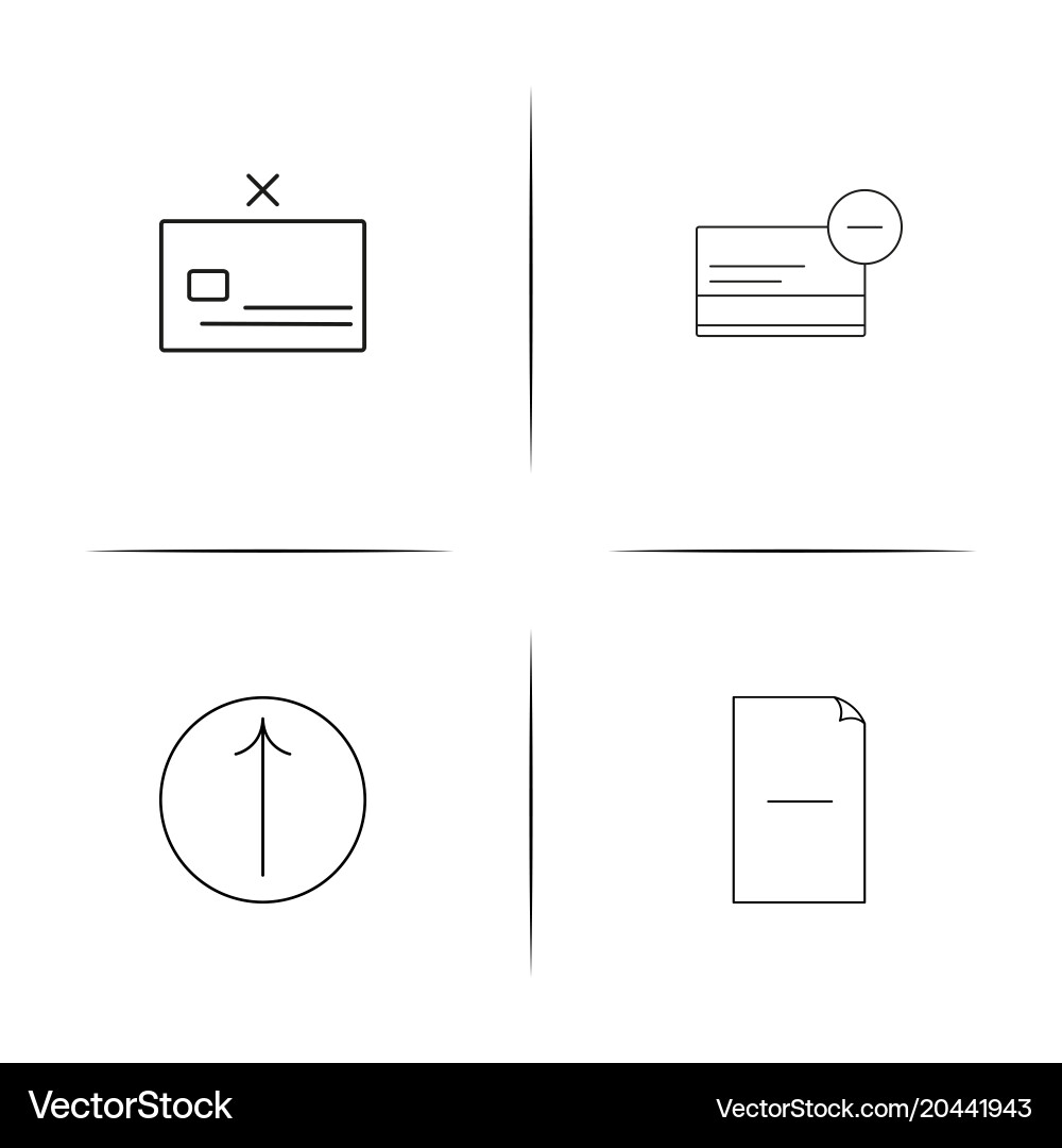 Files and folders sign simple linear icon vector image