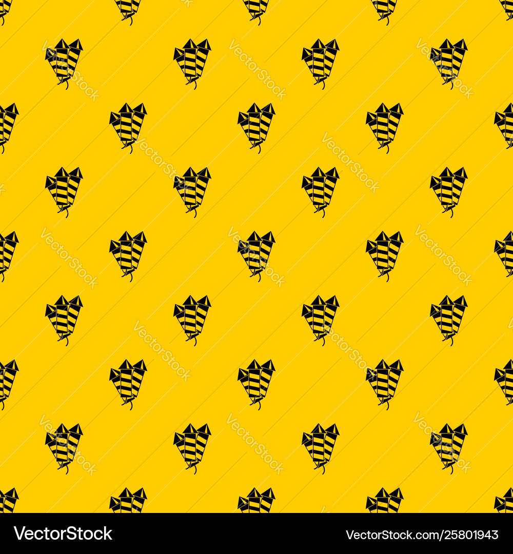 Firecrackers pattern Firecrackers pattern vector image