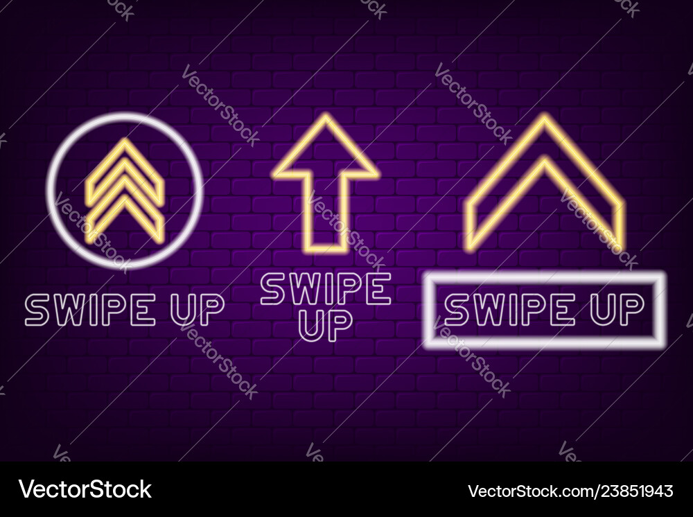 Neon Game Controller Buttons vector image