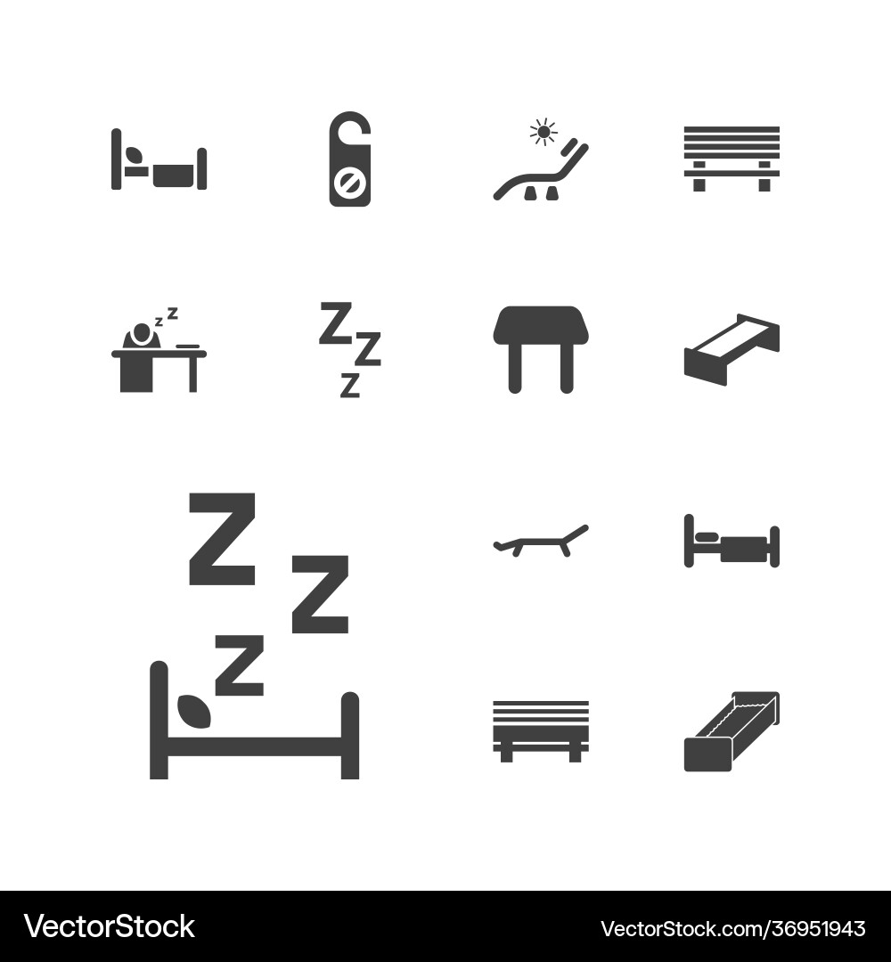 Rest icons Vector Image