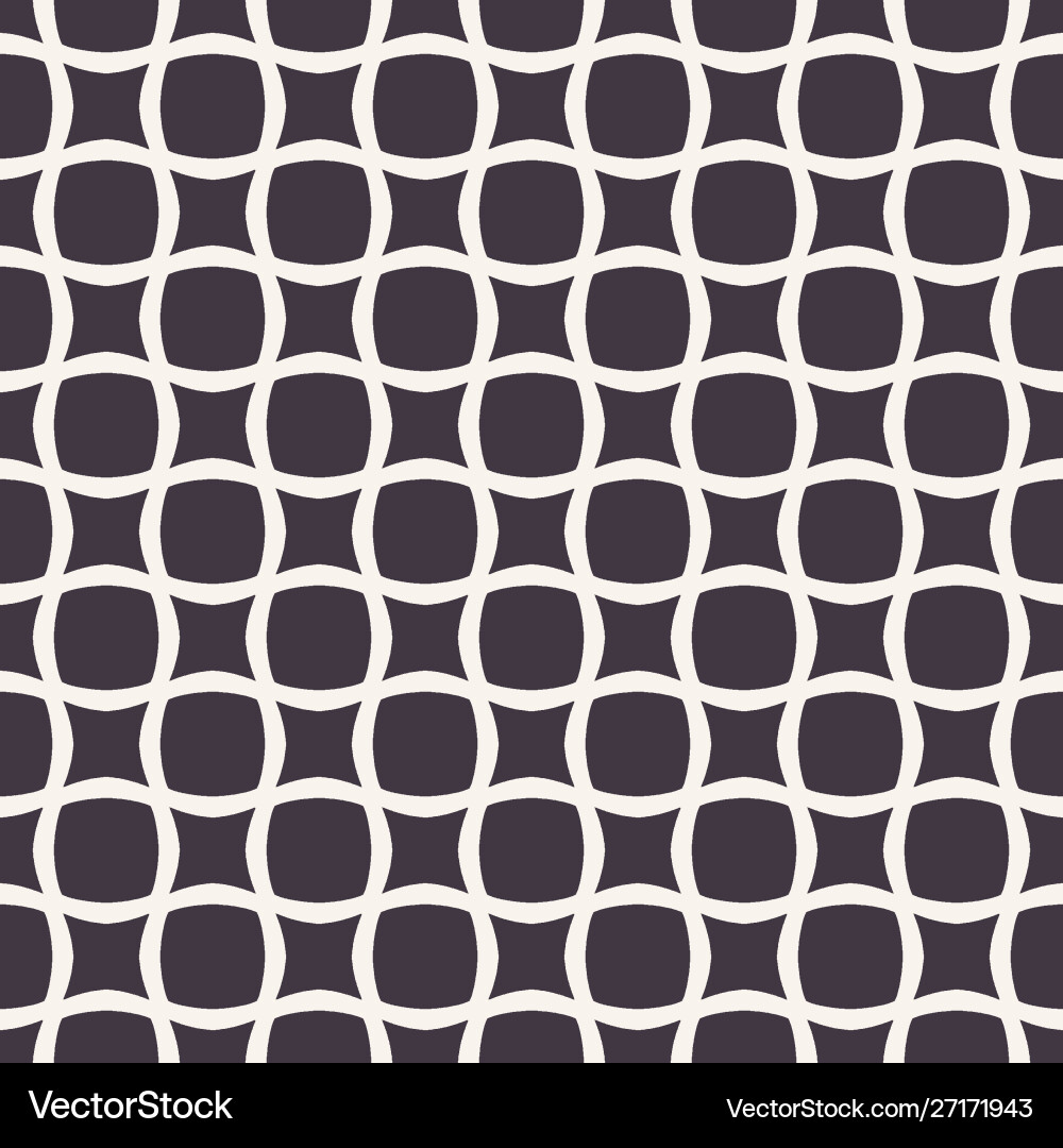 Seamless pattern abstract rounded square Vector Image