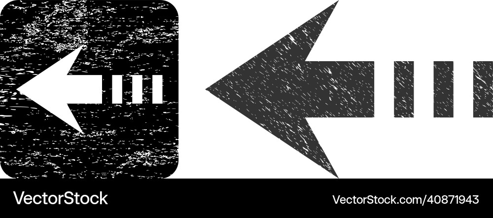 Textured send left carved imprint Vector Image