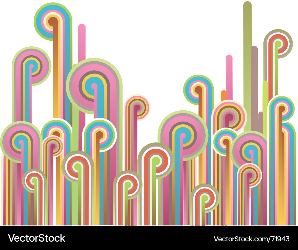Vibrant Line Pattern Background Vector Image
