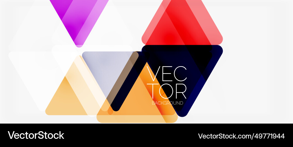 Abstract background color transparent triangles Abstract background color transparent triangles Vector Image