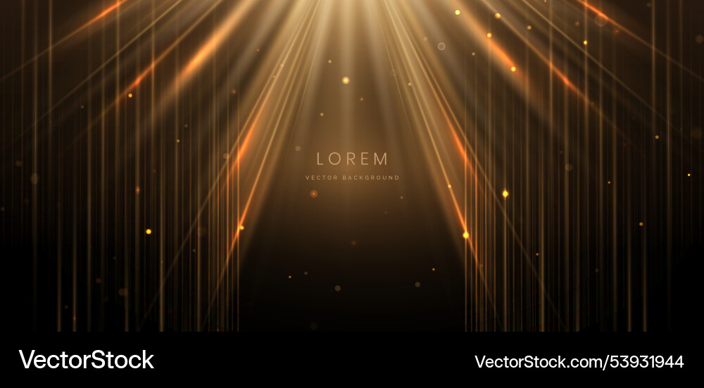 Abstrakte elegante gold leuchtende Linie mit Beleuchtung Abstrakte elegante gold leuchtende Linie mit Beleuchtung vektorbild