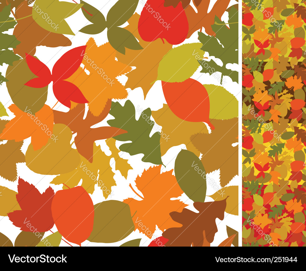 Autumn seamless Royalty Free Vector Image - VectorStock