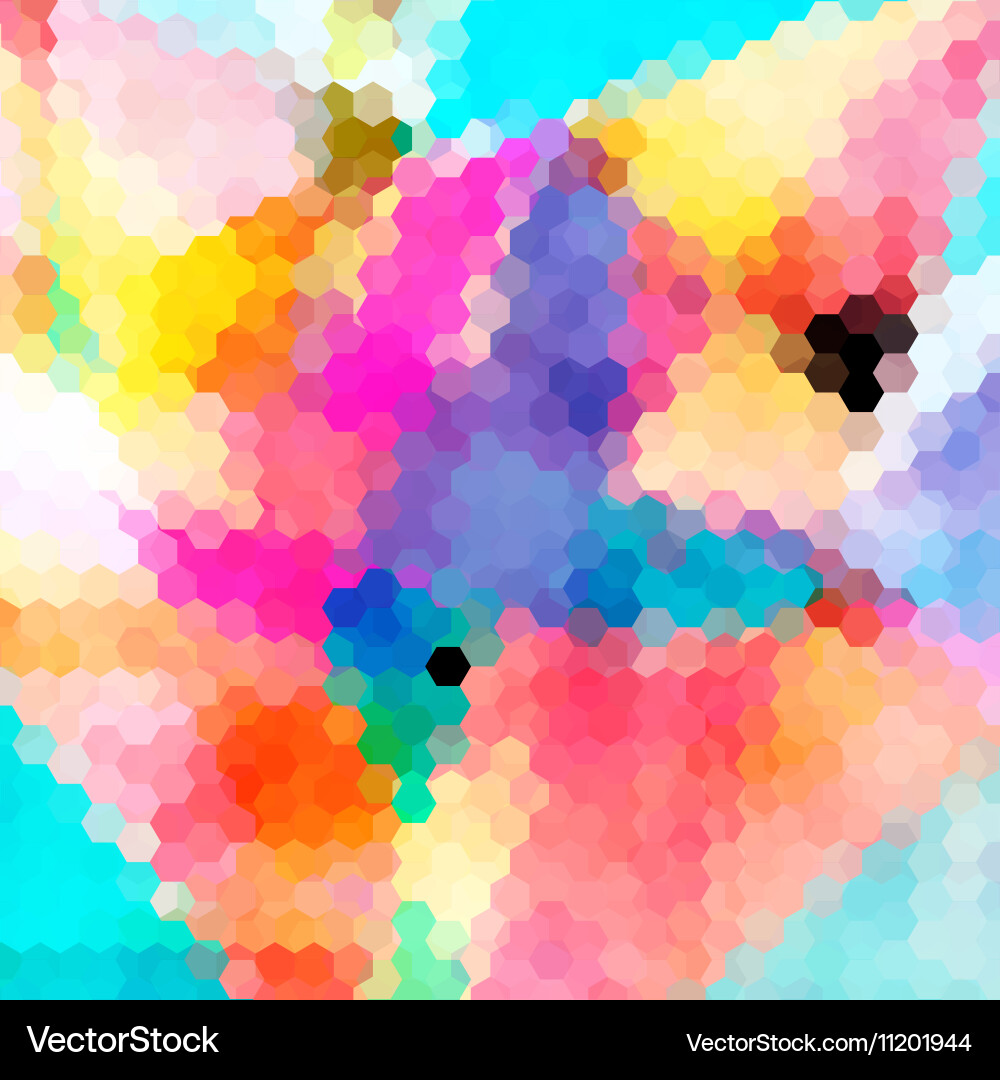 Bright abstract pattern polygons vector image