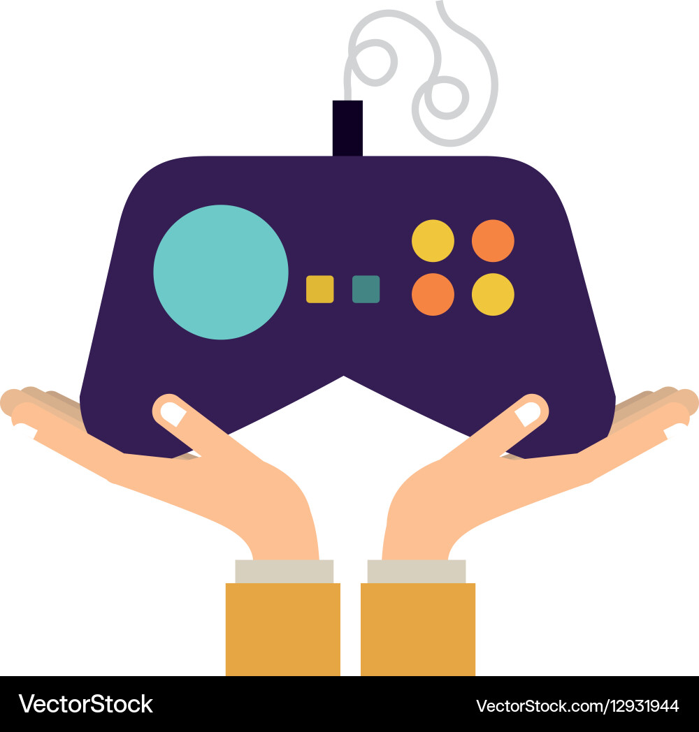 Console gamepad device vector image