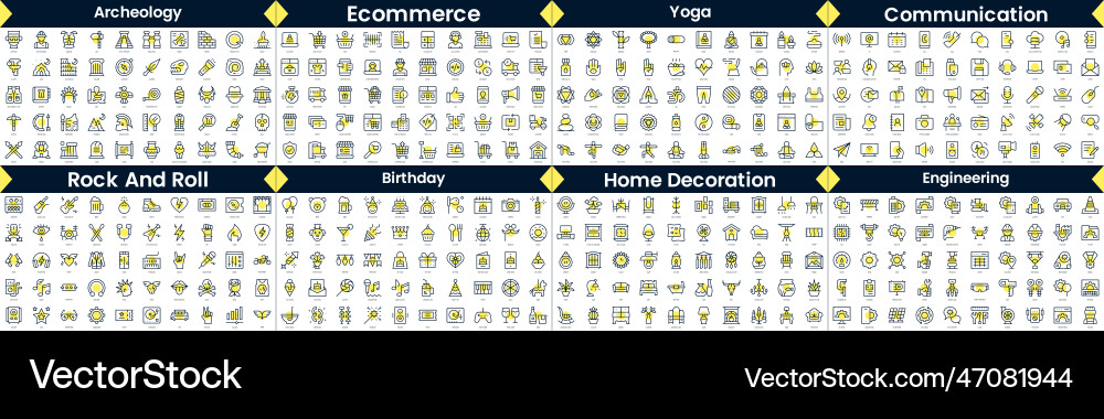 Linear style icons pack in this bundle include Linear style icons pack in this bundle include vector image