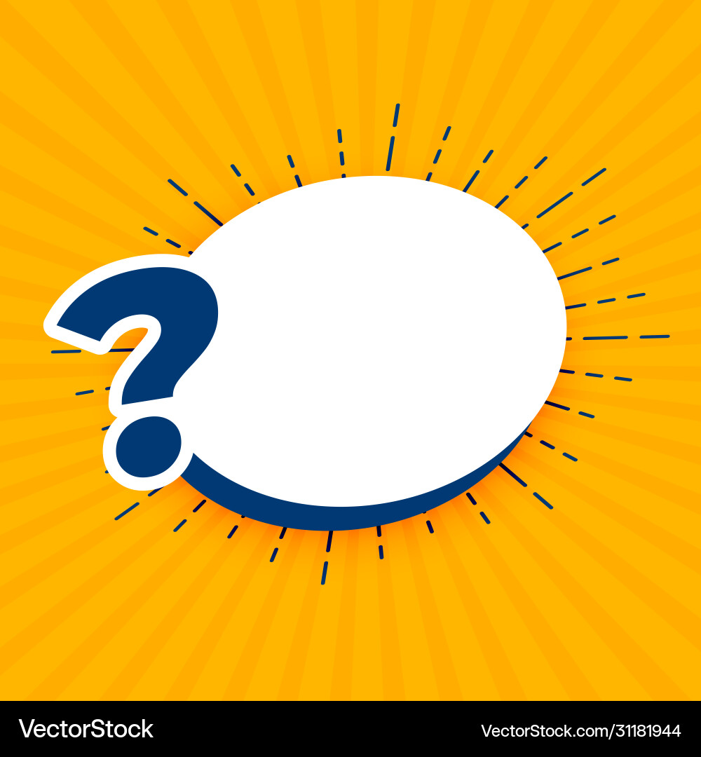 Question mark background with text space area Vector Image