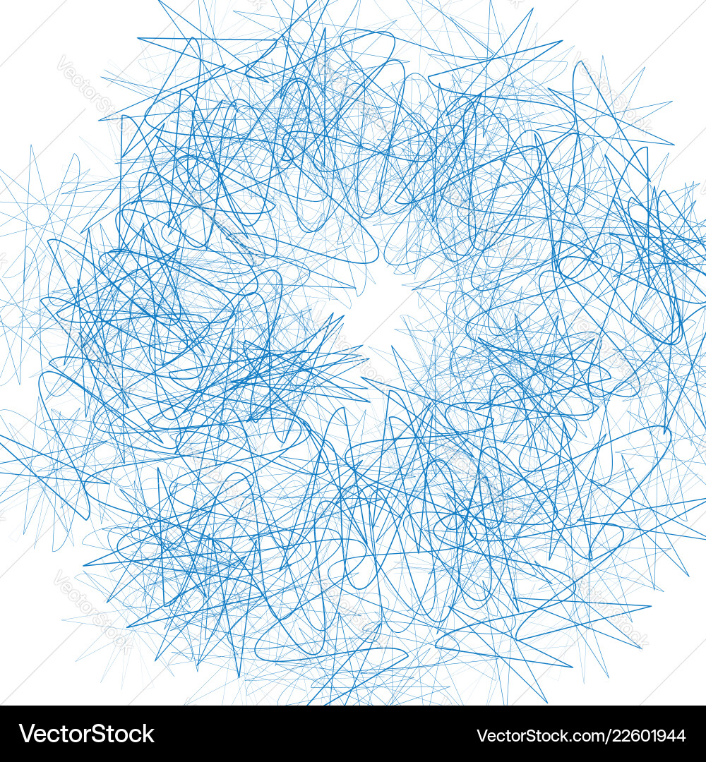 Random squiggly lines abstract monochrome pattern Vector Image