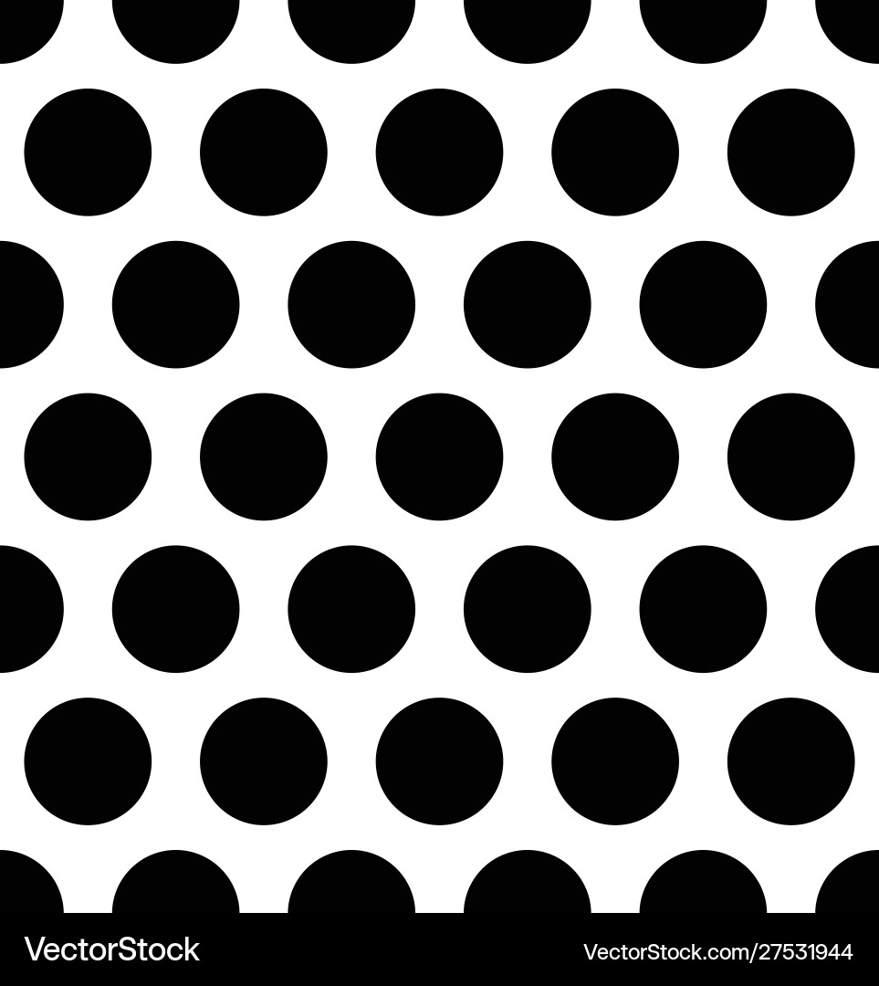 Seamless polka dot pattern in triangular Seamless polka dot pattern in triangular vector image