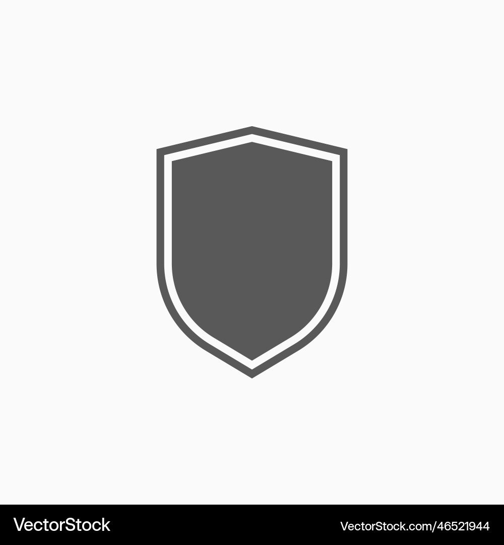 Shield icon aegis Shield icon aegis vector image