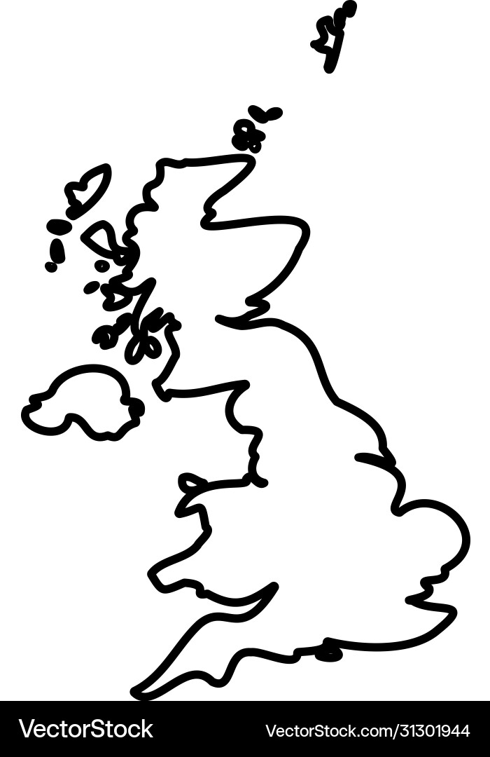 United kingdom great britain and northern United kingdom great britain and northern vector image
