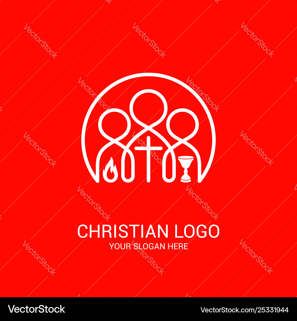 Unity believers in jesus christ Royalty Free Vector Image