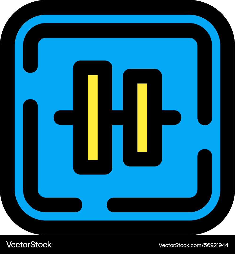 Vertical alignment icon design vector image
