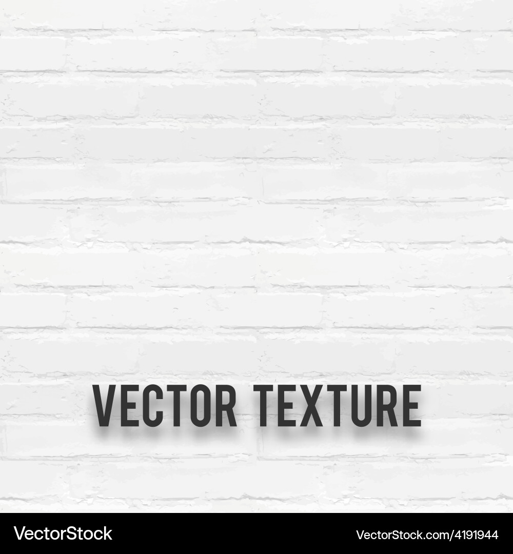 White brick wall seamless texture Royalty Free Vector Image