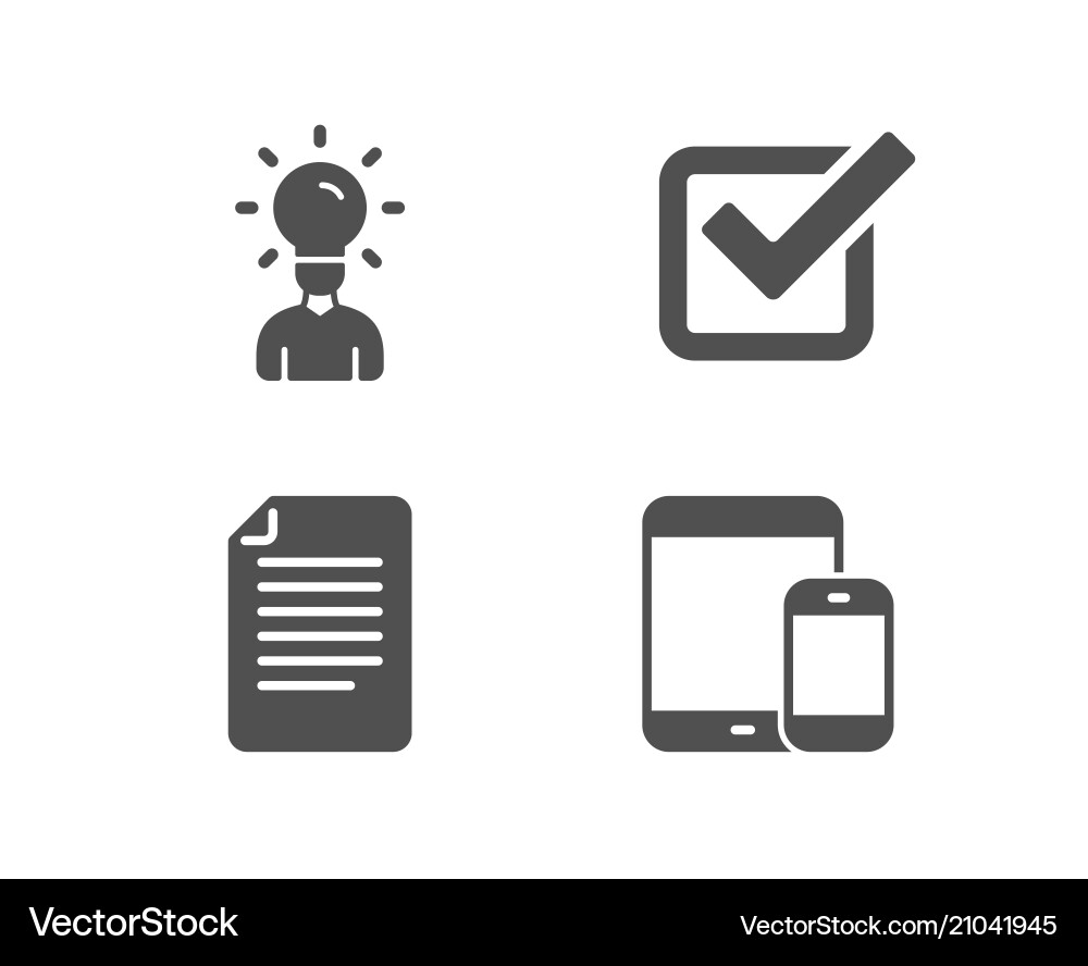 Checkbox education and file icons mobile devices Checkbox education and file icons mobile devices Vector Image