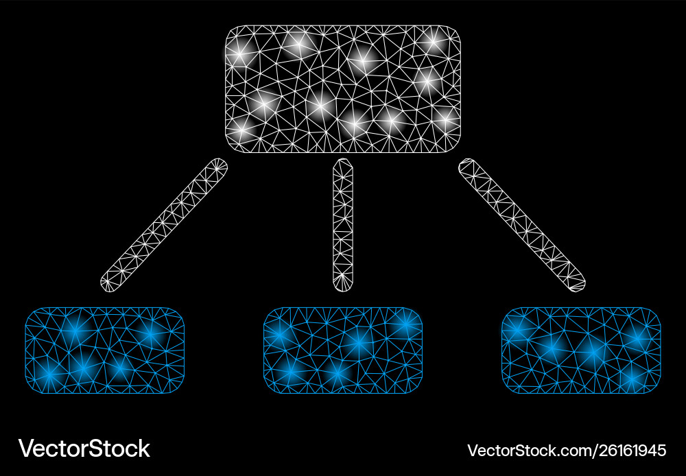 Flare mesh 2d hierarchy with spots Flare mesh 2d hierarchy with spots vector image