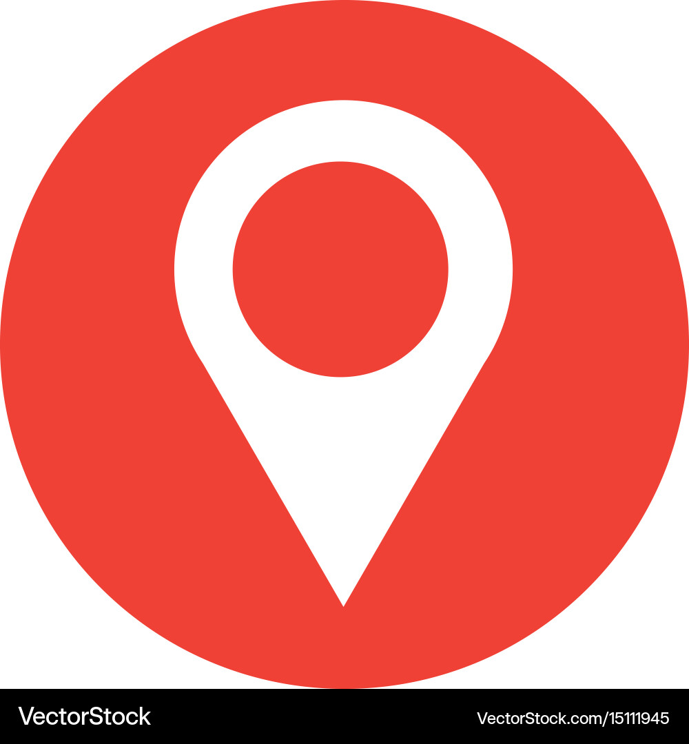 Gps map pointer cartoon vector image