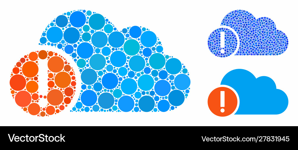 Problem composition icon round dots Problem composition icon round dots vector image