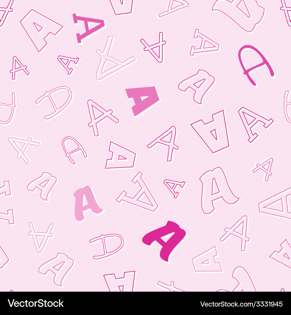 Seamless pattern with a character Vector Image