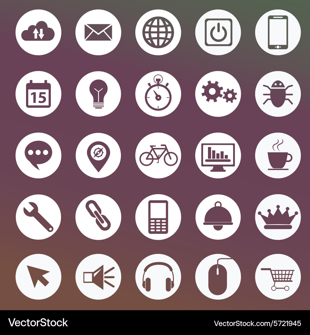 Set von Icons für Web- und Benutzeroberflächendesign Set von Icons für Web- und Benutzeroberflächendesign vektorbild