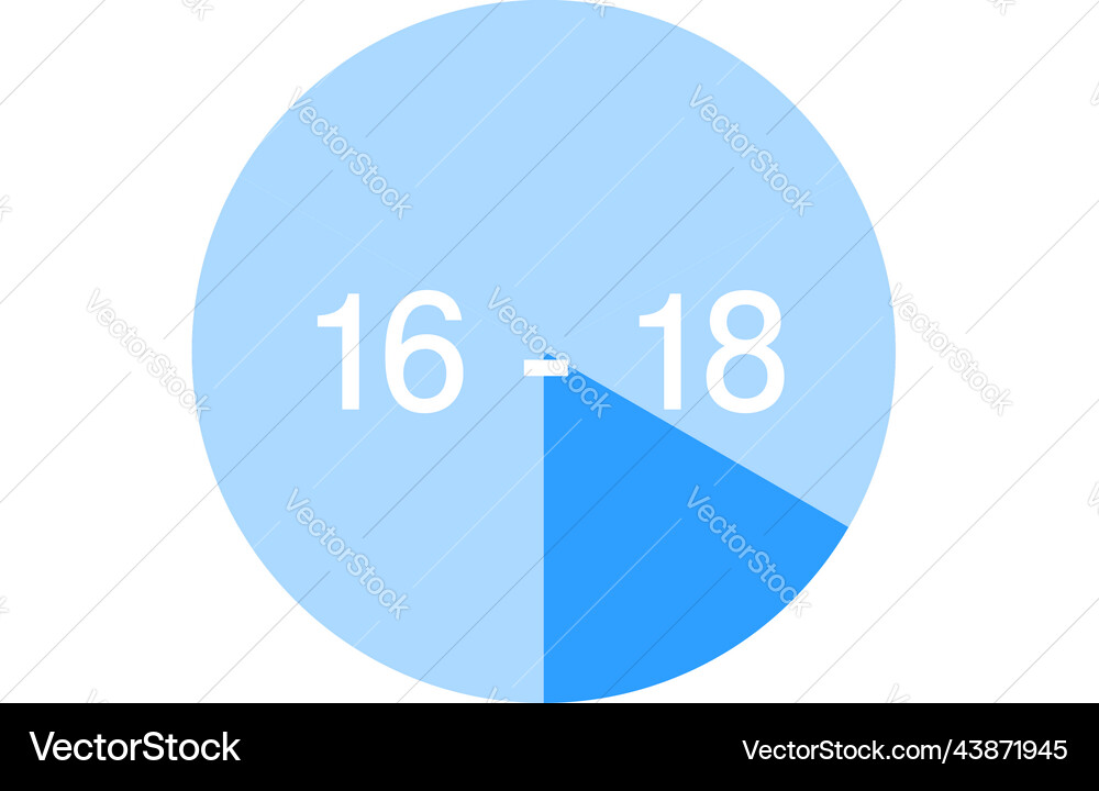 Time zone color-coded icons two hours each Vector Image