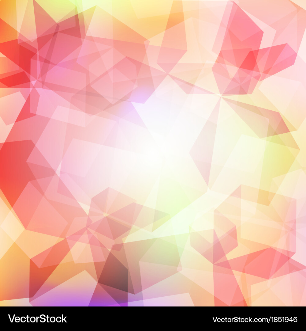 Abstract Transparent Cube Background vector image