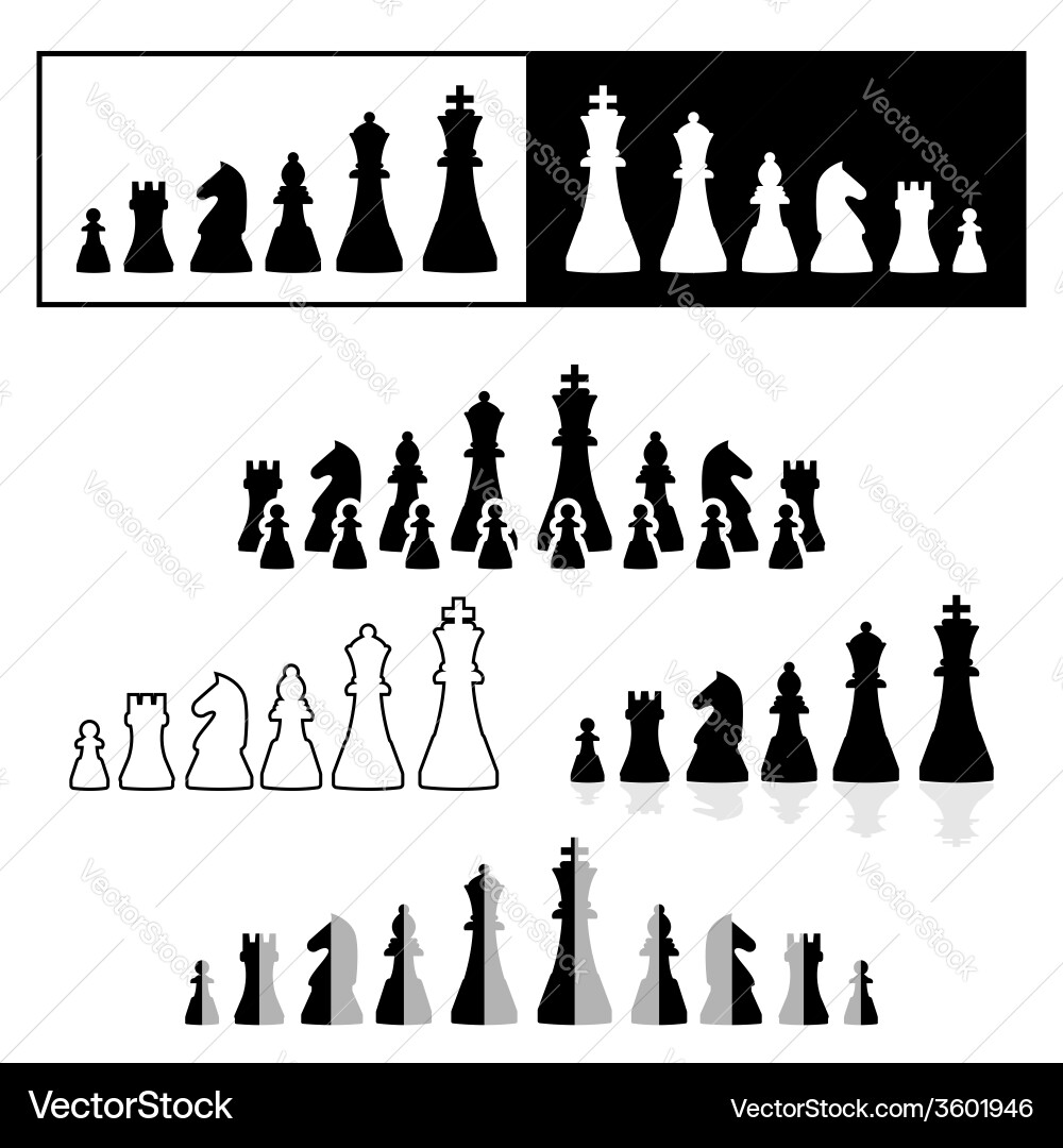 Chess Game Set vector image