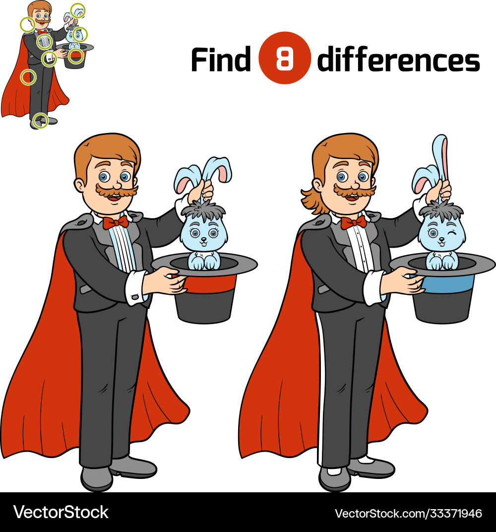 Find differences Find differences vector image