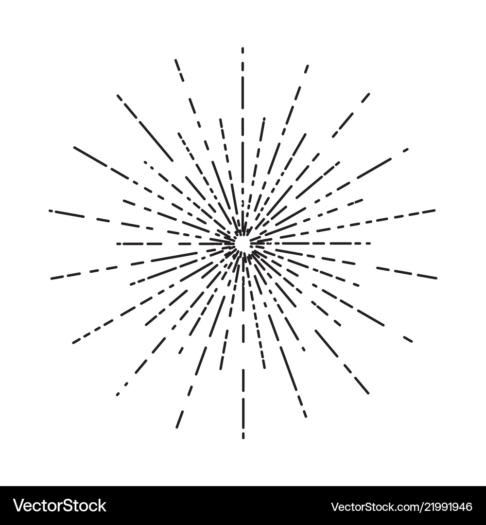 Retro sun bursts vintage radiant rays shape Retro sun bursts vintage radiant rays shape vector image