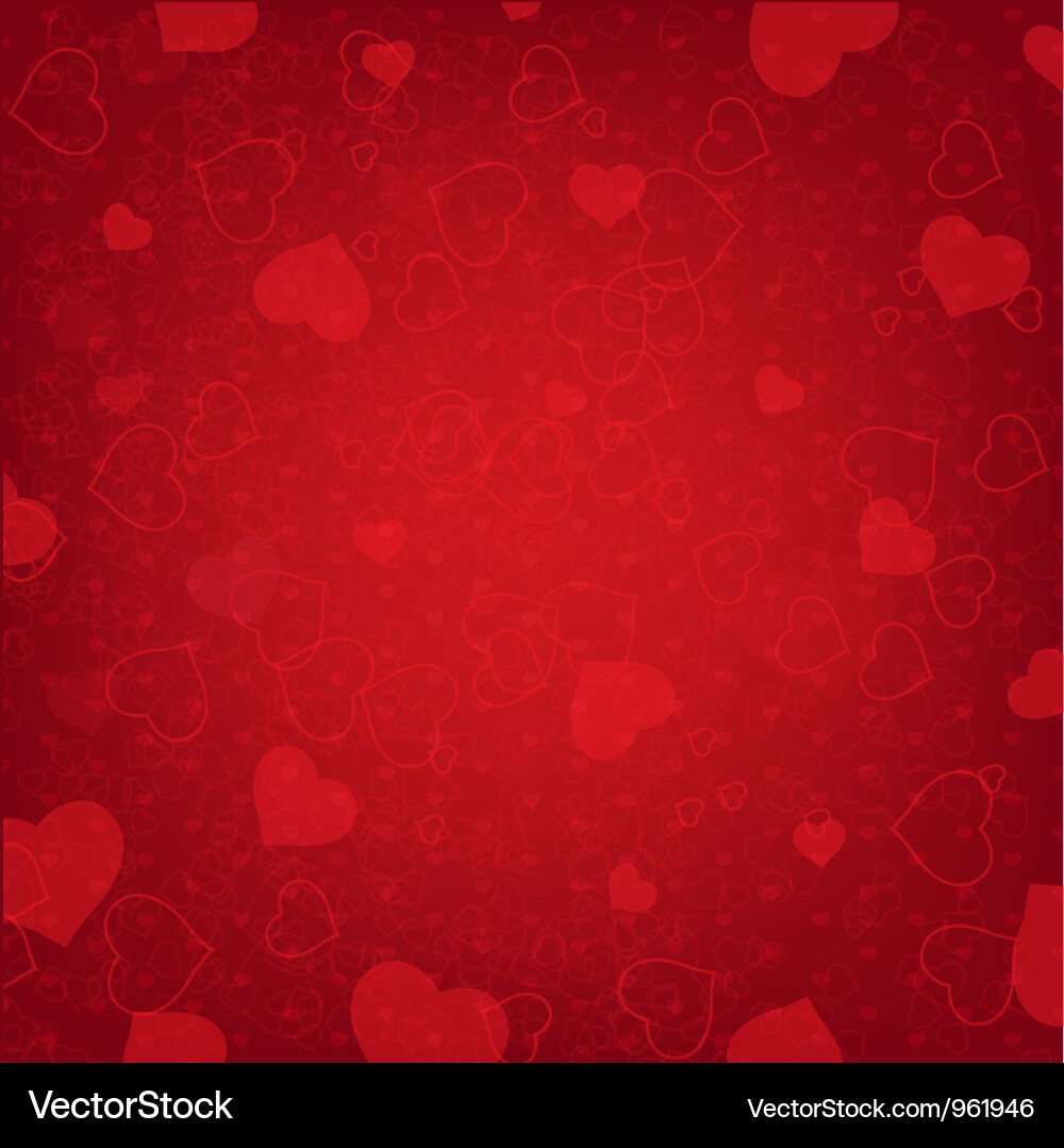 Valentines Heart Pattern Vector Image